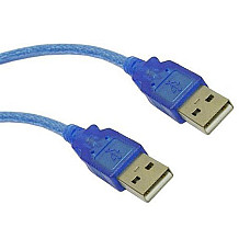 Кабель USB 2.0 AM-AM, 3.0 м, синій (S0944)