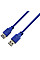 Кабель Prologix подовжувач USB (AM/AF), USB 3.0, 3 м, синій (PR-USB-P-11-30-3m)