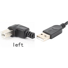 Кабель для принтера USB 2.0 AM/BM 1.0m 90 left Value (S0671)