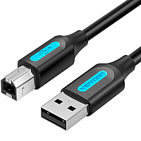 Кабель для принтера USB 2.0 AM/BM 1.0m 480Mbps PVC black Vention (COQBF) (1465057)