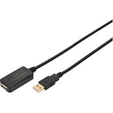 Дата кабель USB 2.0 AM/AF 5.0m active Assmann (DA-70130-4) (1628575)