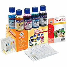 Комплект перезаправних картриджів WWM Epson C63/85/CX3500/6500 (RC.T046)