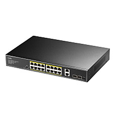 PoE-комутатор 20-портовий некерований Cudy GS1018PS2 гігабітний з 16 портами PoE+, 200W (1826256)