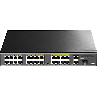 Комутатор Cudy FS1026PS1, 24 порт10/100M PoE+ Switch with 2 Gigabit Port+ 1SFP 300W (FS1026PS1_EU) (1834269)