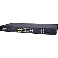 Комутатор VIVOTEK AW-FGT-180D-250, Unmanaged 16xFE PoE + 2xGE Combo Switch (AW-FGT-180D-250)
