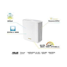Wi-Fi Mesh система Asus ZenWiFi XT8 V2 2pk White (90IG0590-MO3A40)_