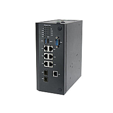 Мережевий шлюз Lanner ICS-P371F Intel Elkhart Lake X6425E with 1x DDR4 SO-DIMM 8GB, 6x 2.5GbE RJ45 with one pair by pass, 2x GbE SFP, 1x Console, 1x m.2 2242 SATA, 1x Micro SD, 1x 2.5