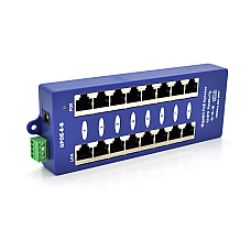 8-портовий POE-інжектор живлення, з 8xRJ45 портами Ethernet 10/100 / 1000Мбіт / с, IEEE802.3af / at, 12-57V, PIN45 + / 78- (1584991)