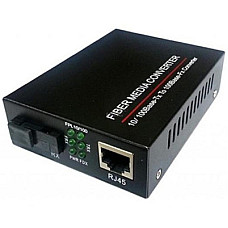 Медіаконвертер 10/100Base-TX to 100Base-F 1550нм, SM, SC/PC, 20 км FoxGate (EC-B-0,1-1SM-1550nm-20-L
