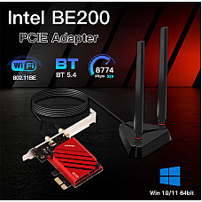 Бездротовий адаптер Fenvi FV-BE8800Pro Wi-Fi 7, Bluetooth 5.4 Gaming Tri Band 2.4G/5G/6GHz