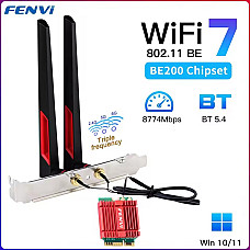 Бездротовий адаптер Fenvi FV-BE200NG Wi-Fi 7, Bluetooth 5.4 Adapter, Tri-band 2.4G/5G/6GHz