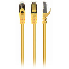 Патч-корд 0.25м S/FTP Cat 6A CU LSZH yellow Cablexpert (PP6A-LSZHCU-Y-0.25M)