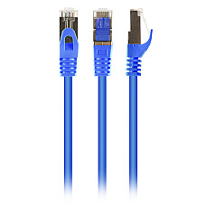 Патч-корд 0.25м S/FTP Cat 6A CU LSZH blue Cablexpert (PP6A-LSZHCU-B-0.25M)