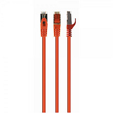 Патч-корд 0.25м S/FTP Cat 6A CU LSZH orange Cablexpert (PP6A-LSZHCU-O-0.25M)