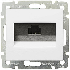 Valena Classic Legrand розетка інформаційної 1хRJ45 кат.6 FTP (774232) (1473416)