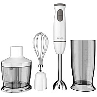 Блендер AIWA Kenkiri ABL-800 PLUS ручний 600Вт/ 2 швидк./ TURBO/ чаша для змішування 800мл/ білий (ABL800PLUS)