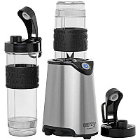 Фітнес-блендер Camry CR 4069 inox 500Вт/ 1 швидк./ 2 скляні пляшки 570 мл, 400 мл (CR4069I)