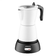 Кавоварка Ardesto електрична гейзерна  0.3л, мелена, білий (CMM-X300W)