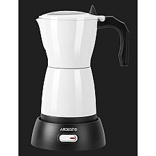 Кавоварка Ardesto електрична гейзерна  0.3л, мелена, білий (CMM-X300W)
