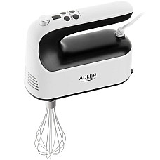 Міксер Adler AD 4229 ручний/ 600Вт/ 9 швидкостей/ Turbo/ контейнер для аксесуарів/ білий (AD4229)