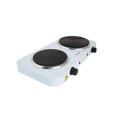Електроплитка настільна 2500W, White, 2 комфорки,  діаметром 18,8 см і 15,5 см, обмінна гарантія EKH014W ESPERANZA (EKH014W)