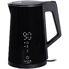 Електрочайник Adler AD 1345 black 1850-2200Вт/ 1.7л/ STRIX/ встановлення температури/ (AD1345B)