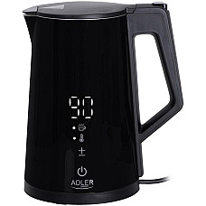 Електрочайник Adler AD 1345 black 1850-2200Вт/ 1.7л/ STRIX/ встановлення температури/ (AD1345B)