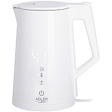 Електрочайник Adler AD 1345 white 1850-2200Вт/ 1.7л/ STRIX/ встановлення температури/ (AD1345W)
