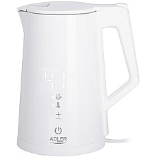 Електрочайник Adler AD 1345 white 1850-2200Вт/ 1.7л/ STRIX/ встановлення температури/ (AD1345W)