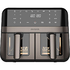 Мультипіч AIWA AFR-9000 FUTAGO 2400Вт/чаша 9л(4.5л+4.5л)/програм:8/сенсорне керування/оглядове вікно (AFR9000)