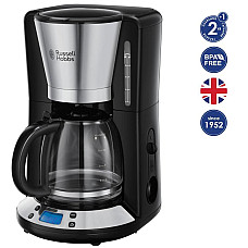 Кавоварка Russell Hobbs крапельна Victoty , 1.25л, мелена, чорно-сріблястий (24030-56) (1430412)