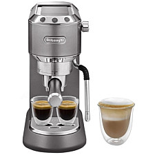 Ріжкова кавоварка еспресо DeLonghi EC 885 GY (Dedica Arte)