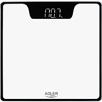 Ваги напольні Adler AD 8174 white електронні/ 180кг/ 2хААА/ автовимкнення (AD8174W)
