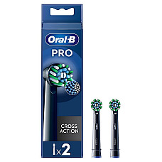 Насадка для зубної електрощітки Braun Oral-B Pro Cross Action Black EB50BRX (2 шт)