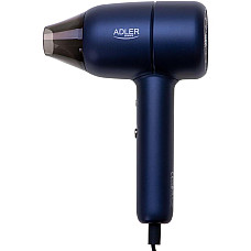 Фен Adler AD 2279b blue 1800Вт/ 2 швидкості/ хол.обдув/ темп.режимів-2/іонізація/ насадки - 1 шт. (AD2279B)
