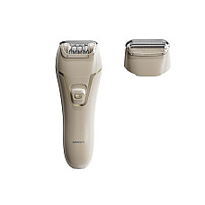 Епілятор Ardesto 2в1 Pearl Cream LESH-Y700PERL, пінцетний, акумул., пінцет.-18, сух., насадок-2, бежевий (LESH-Y700PERL)