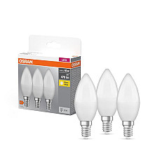 Набір ламп 3шт OSRAM LED E14 4.9Вт 2700К 470Лм B40 (4099854047091) (1709550)
