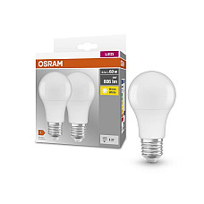 Набір ламп 2шт OSRAM LED E27 8.5Вт 2700К 806Лм A60 (4058075152656) (1709553)