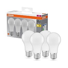 Набір ламп 4шт OSRAM LED E27 10Вт 2700К 1055Лм A60 (4058075184992) (1709563)