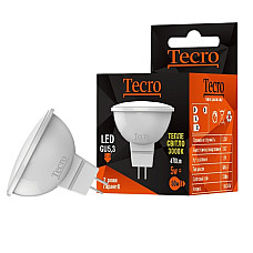 Лампа світлодіодна Tecro 5W GU5.3 3000K (T-MR16-5W-3K-GU5,3)