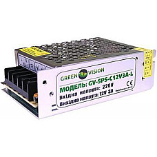 Блок живлення для систем відеоспостереження Greenvision GV-SPS-C 12V3A-L (3447)