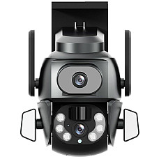 IP PTZ-відеокамера з WiFi 4Mp (2*2Mp) Light Vision VLC-9692WI10ZL f=4+8mm, ІЧ+LED-підсвічування, з мікрофоном (1706020)