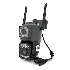2+2Мп 4G відеокамера з двома об'єктивами вулична SD/карта YOSO YO-IPC41D4MP50 PTZ 2.8mm V380 (1618262)