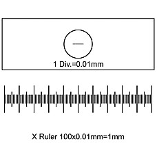 Аксесуар до мікроскопів Sigeta Калібрувальна лінійка Slide-1 X 0.01мм (65654)