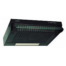 Витяжка Cata пласка, 60см, 350м.куб/год, F 2060 bk, чорний (02011408) (1740686)