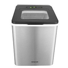 Льодогенератор побутовий Sencor SIM3400SS, 150 Вт, 12 кг/добу, об'єм 1.8л, приготування за 7 хв, 2 розміри льоду, сірий (SIM3400SS)