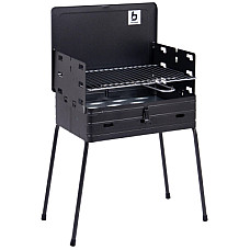 Гриль-барбекю Bo-Camp вугільний Suitcase Model Black (8130030) (DAS303886)