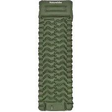 Матрац надувний Naturehike CNK2550WS019, 200х60х6.5 см, зелений із мішком для надування (69774658696