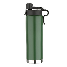 Термокружка Bergner Walking anywhere з клапаном 500 мл зелена (BG-37571-MGR)