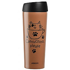 Термокружка Ardesto Coffee Time Cat 450 мл Mocco (AR2645DMM)